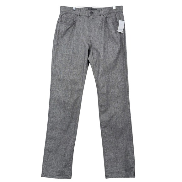 J Brand Mens Electus Melange Gray Straight Leg Stretch Pants Size 34 NEW